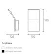 Spin C aplique de pared 102mm